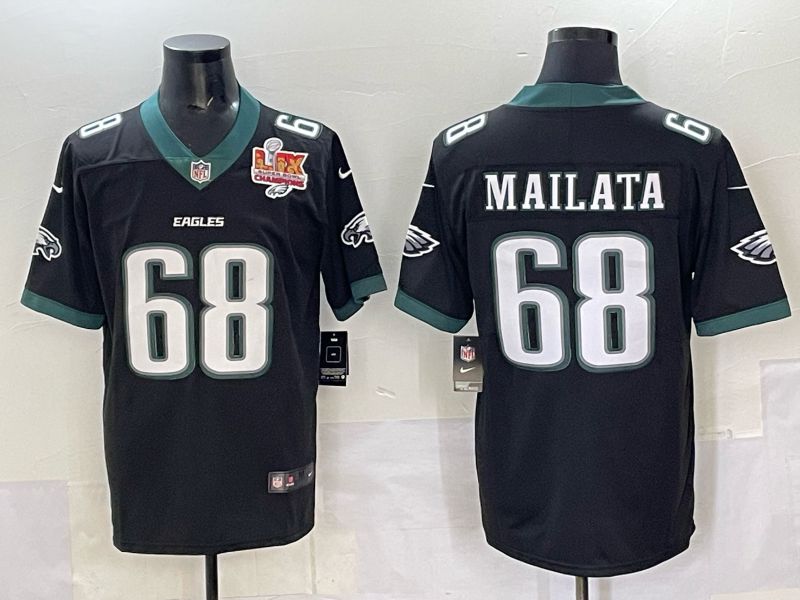Men Philadelphia Eagles #68 Mailata Black Nike 2025 Limited NFL Jersey 009->philadelphia eagles->NFL Jersey